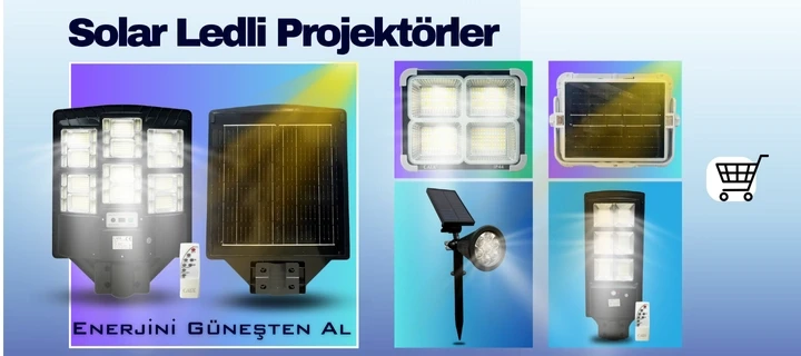 Solar Ledli Projektörler 