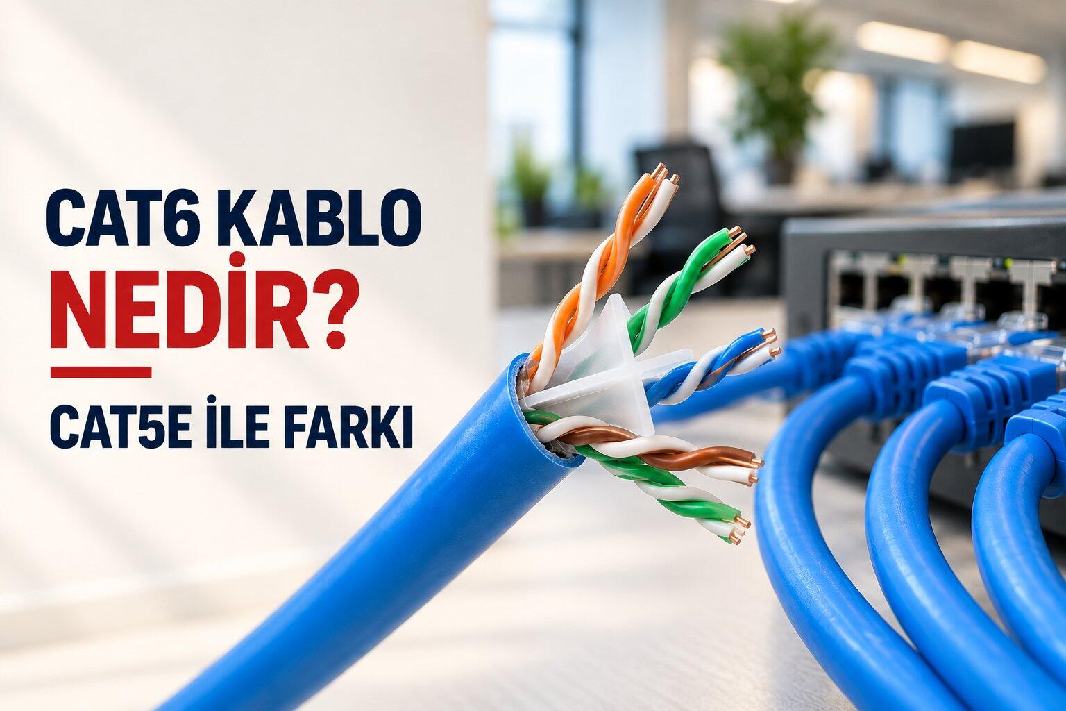 Cat6 Kablo Nedir? Cat5e ile Farkı Nedir?
