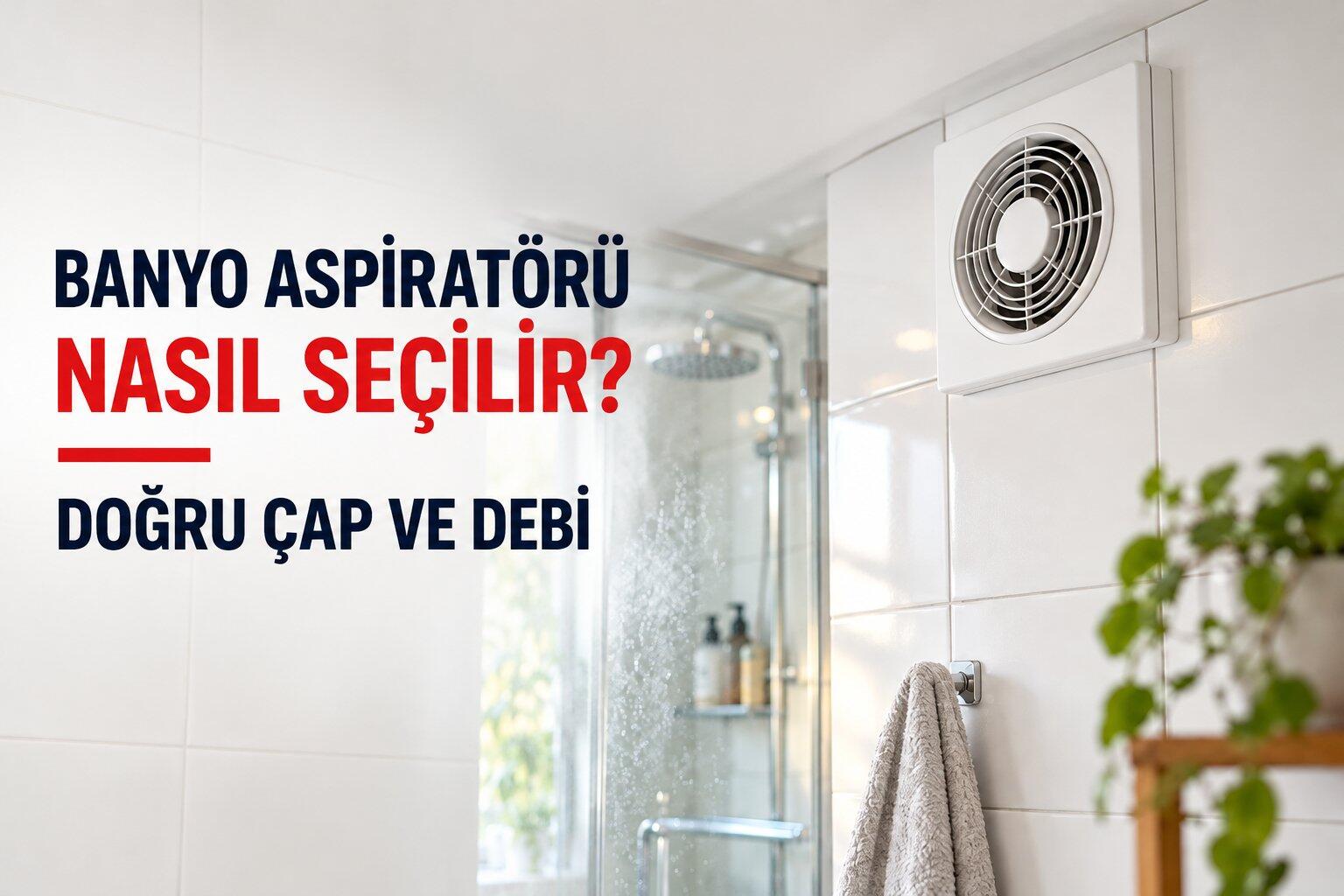 Banyo Aspiratörü Nasıl Seçilir? Doğru Çap ve Debi