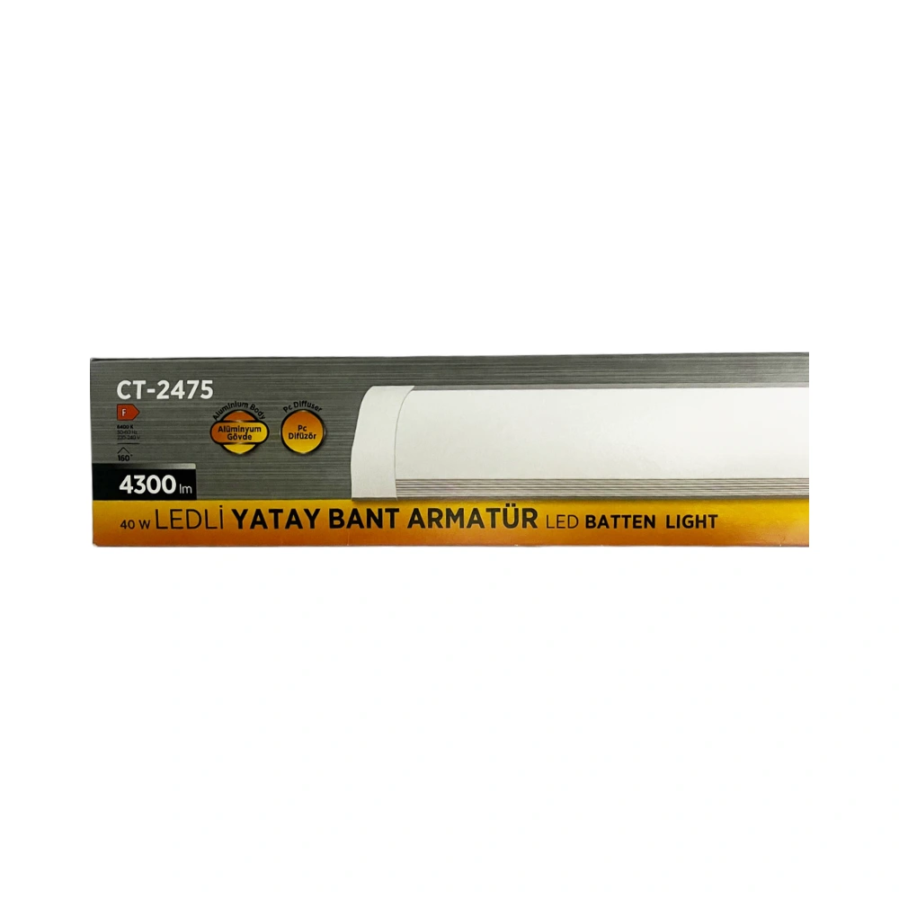 Cata 40W Led Bant Armatürü 120cm (Beyaz) CT-2475B - 4