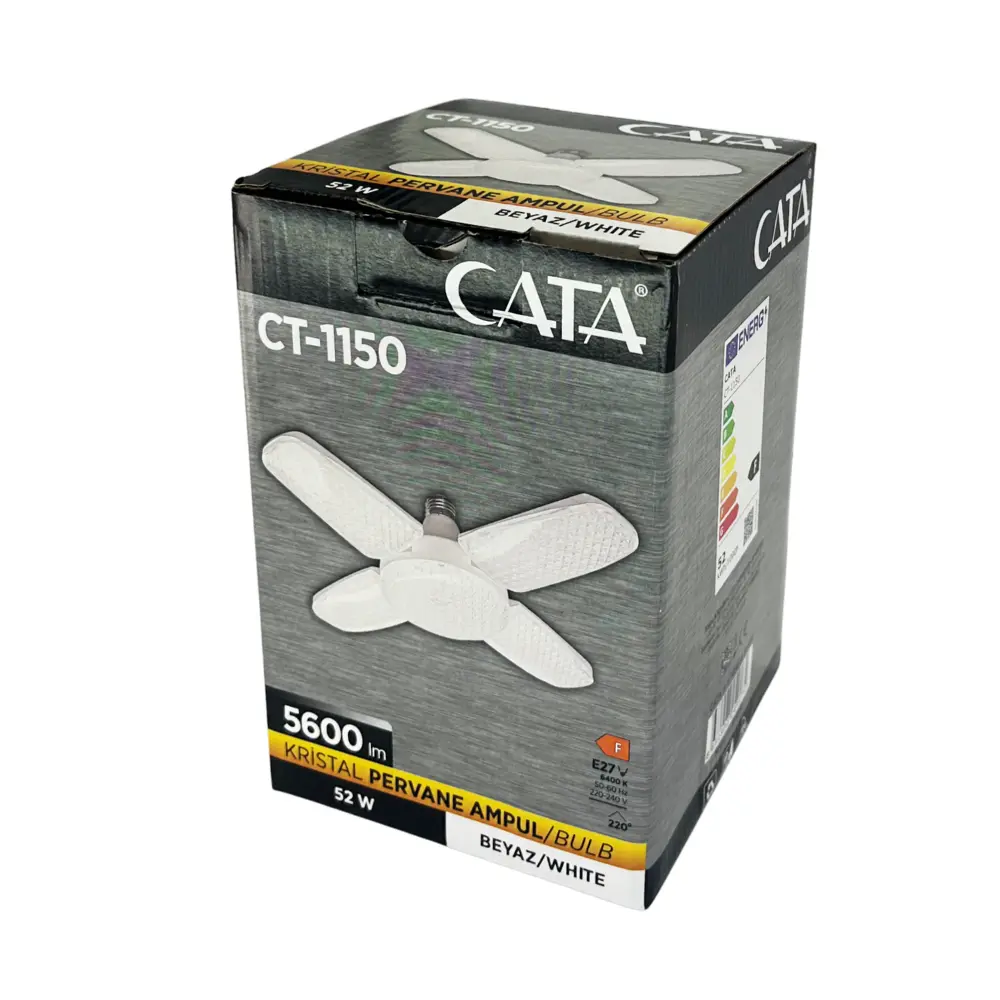 Cata 52W Kristal Pervane Ampul E27 Duy 6500K (Beyaz) CT-1150B - 4