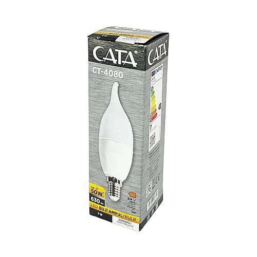 Cata 7W Led Kıvrık Buji Ampul E14 Duy 3000K (Günışığı) CT-4080G - 4
