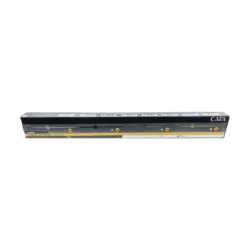 Cata Dekoratif Aplik 73 cm Krom Kasa 3000K CT-5211 - 5