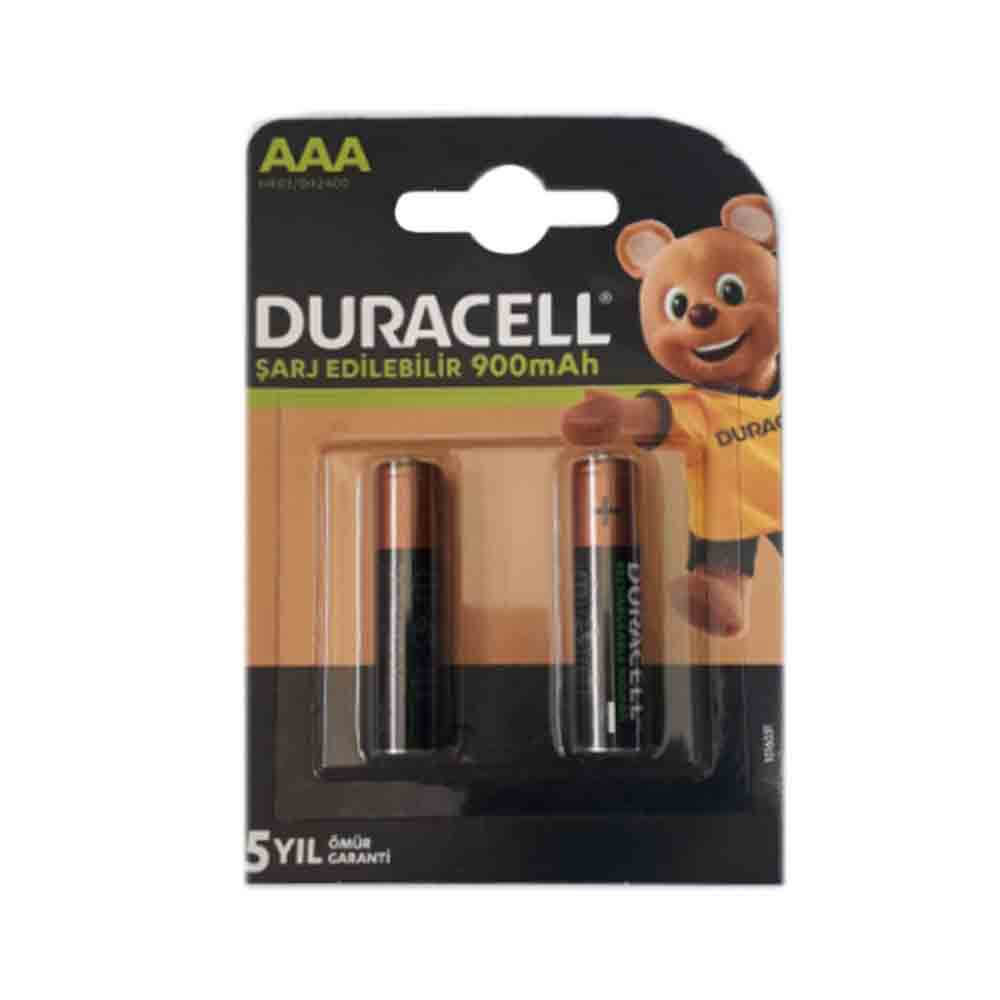 Duracell 900 mAh Şarjlı AAA İnce Pil (2'li Paket) - 1