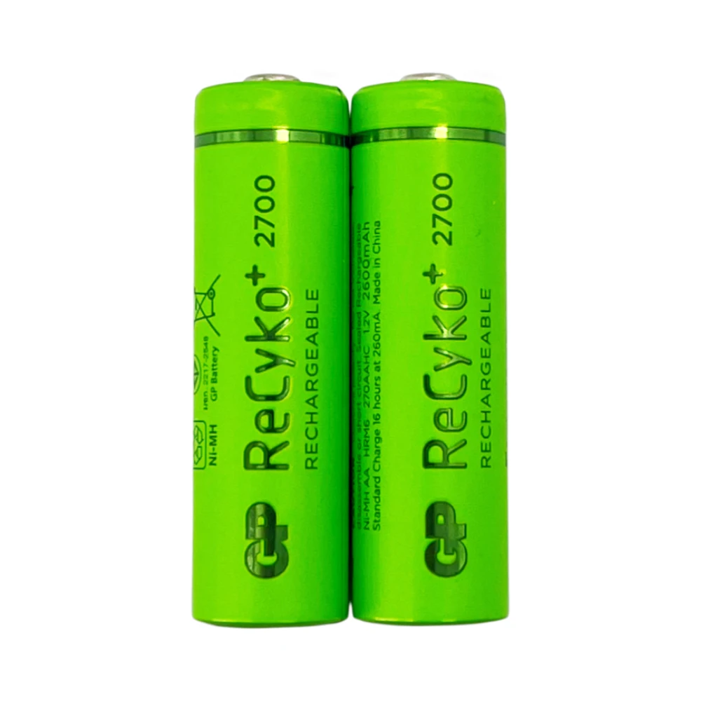 Gp Recyko 2700 mAh Şarjlı AAA İnce Pil (2'li Paket) - 1