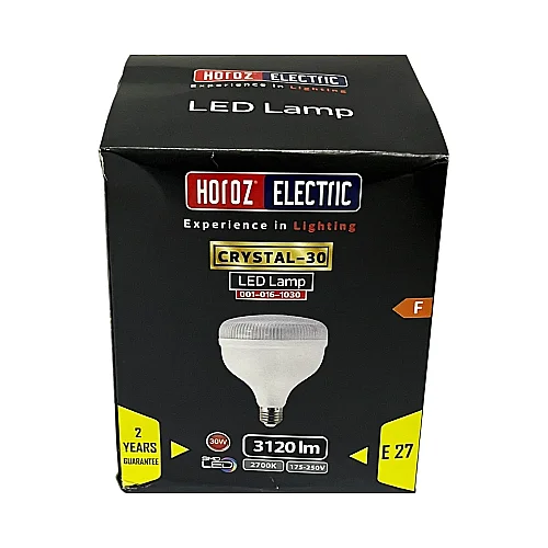 Horoz 30W Torch Kristal Camlı T-Bulb Led Ampul E27 Duy 2700K (Günışığı) - 4