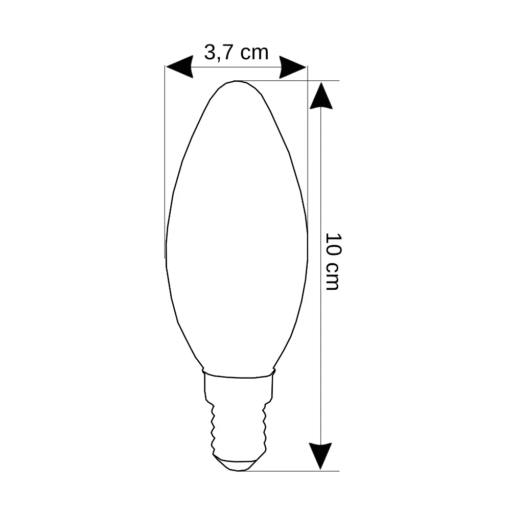 Horoz Ultra-8 8W Led Buji Ampul E14 Duy 6400K (Beyaz) - 2