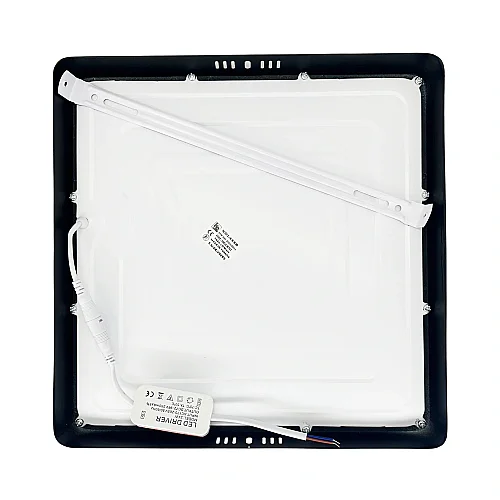 K2 24W Sıvaüstü Kare Panel Led Siyah Kasa 6500K (Beyaz) KDL433B - 3