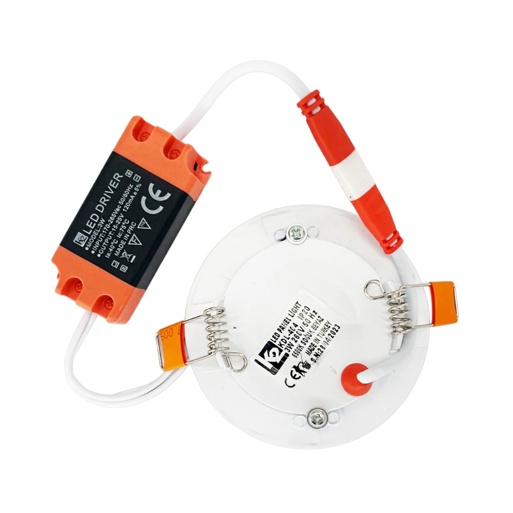 K2 3W Sıvaaltı Panel Led 6500K (Beyaz)-KDL404 - 2