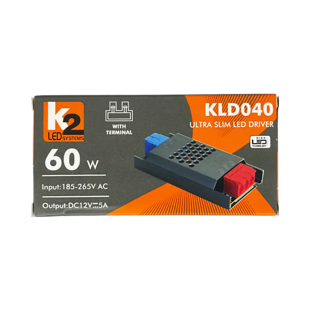 K2 5A İç Mekan Süper Slim Led Trafosu 12V 60W KLD040 - 4