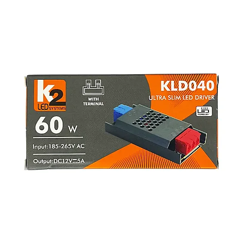 K2 5A İç Mekan Süper Slim Led Trafosu 12V 60W KLD040 - 4
