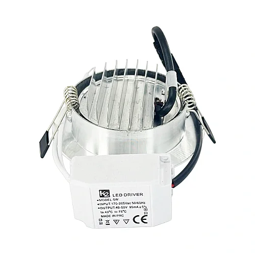 K2 5W Krom Kasa Cob Led Armatür 6500K (Beyaz) KSL240 - 2