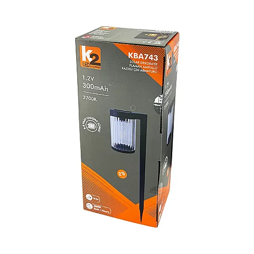 K2 Solar Kazıklı Çim Armatürü Günışığı (2700K) KBA743 - 4