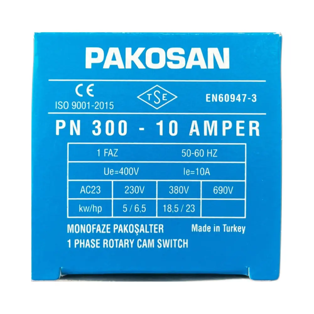Pakosan 1x10A Monofaze Aç-Kapa Pako Şalter - 4