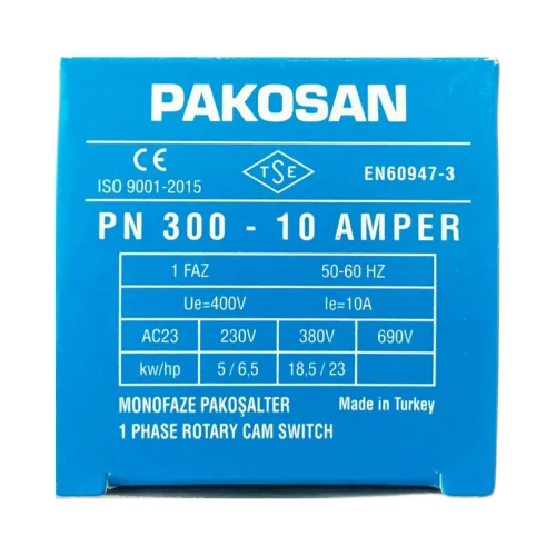 Pakosan 1x10A Monofaze Aç-Kapa Pako Şalter - 4