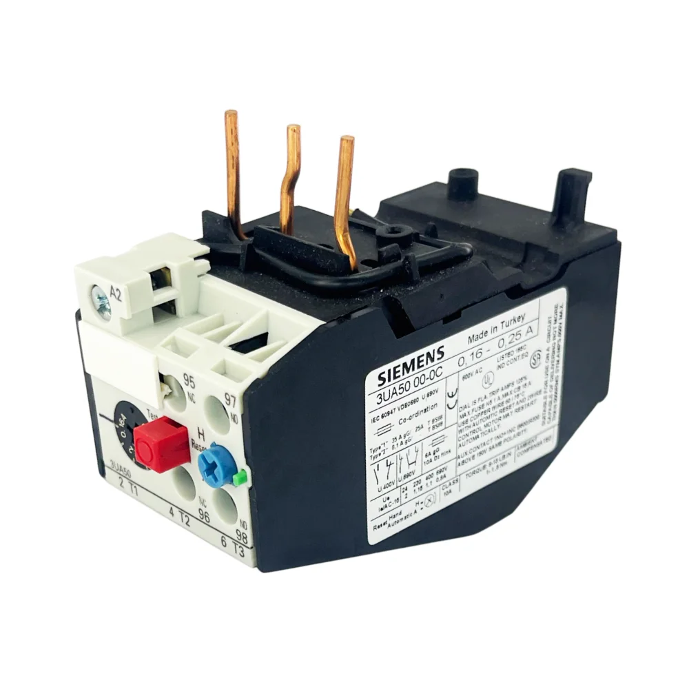 Siemens 0,16-0,25A Geçmeli Tip Termik Röle 3UA5000-0C Boy:0 - 2