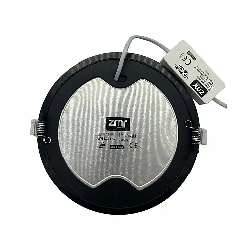 Zmr 12W Siyah Kasa Sıvaaltı Panel Led Armatür 3000K (Günışığı) ZMR-204 - 3