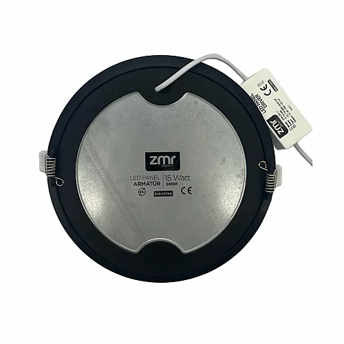 Zmr 15W Siyah Kasa Sıvaaltı Panel Led Armatür 3000K (Günışığı) ZMR-205 - 3