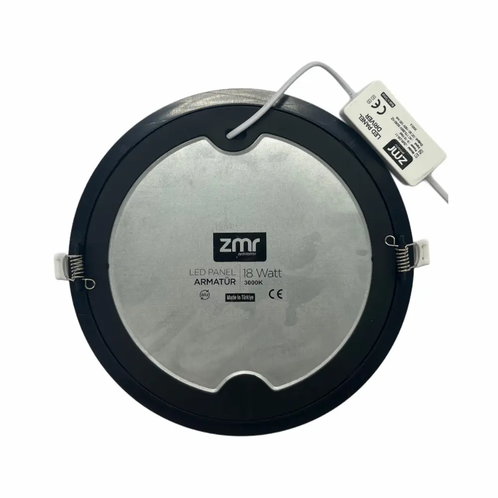 Zmr 18W Siyah Kasa Sıvaaltı Panel Led Armatür 3000K (Günışığı) ZMR-206 - 3