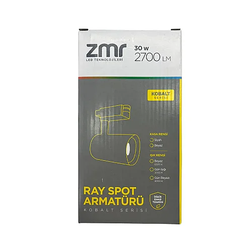 Zmr 30W Alin Ray Spot Beyaz Kasa 6500K (Beyaz) ZMR-209 - 3