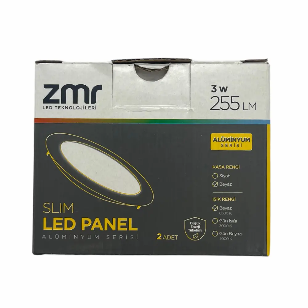 Zmr 3W Sıvaaltı Panel Led Armatür 6500K (Beyaz) ZMR-201 - 4
