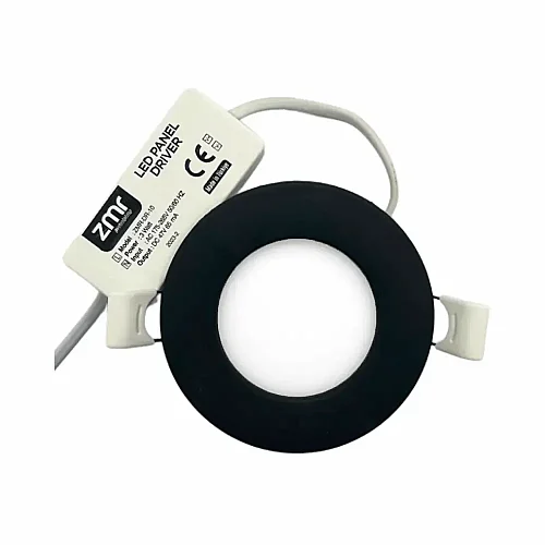 Zmr 3W Siyah Kasa Sıvaaltı Panel Led Armatür 3000K (Günışığı) ZMR-201 - 2