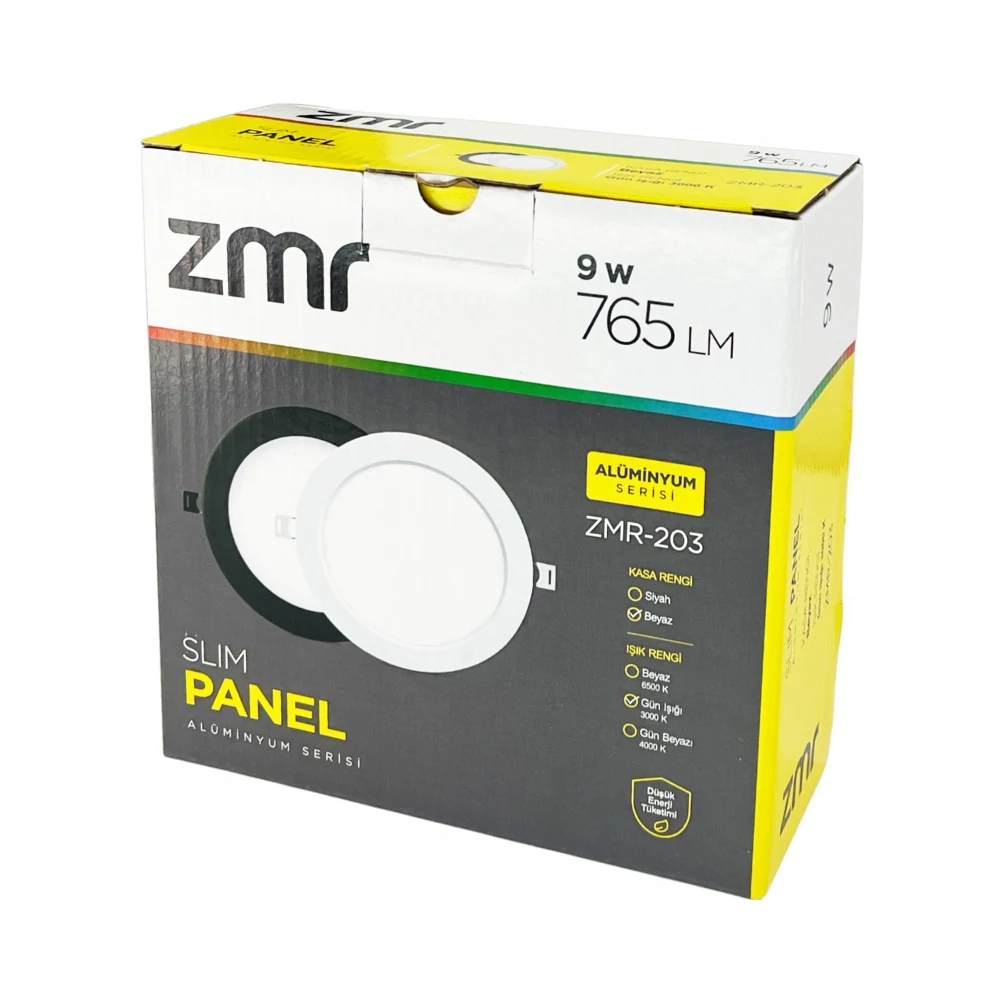 Zmr 9W Sıvaaltı Panel Led Armatür 3000K (Günışığı) ZMR-203 - 5