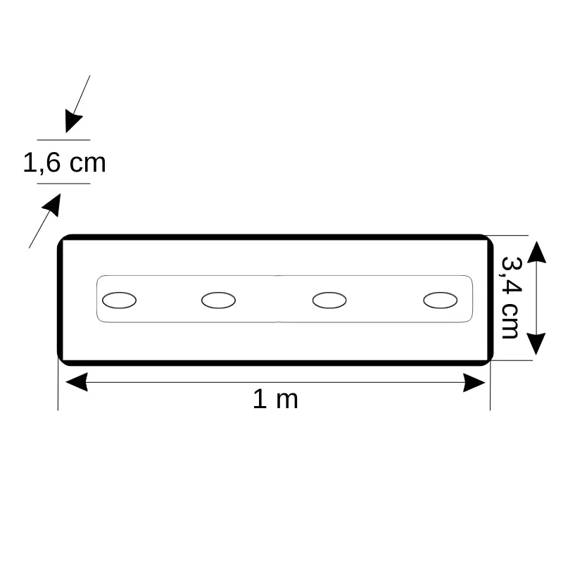 Zmr Monofaze Ray Spot Yolu-1m (Beyaz) ZMR-830 - 3