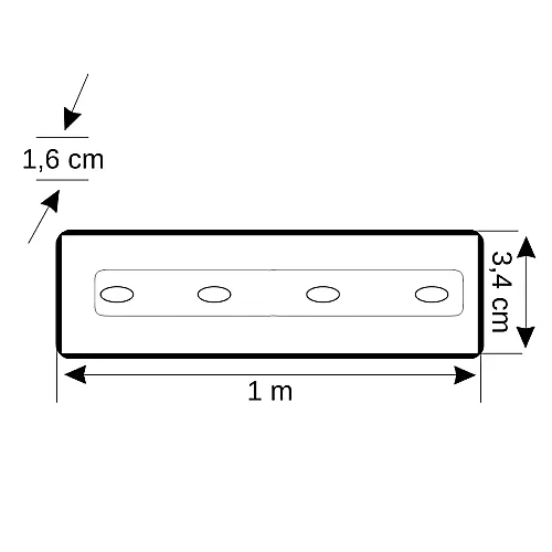 Zmr Monofaze Ray Spot Yolu-1m (Beyaz) ZMR-830 - 3